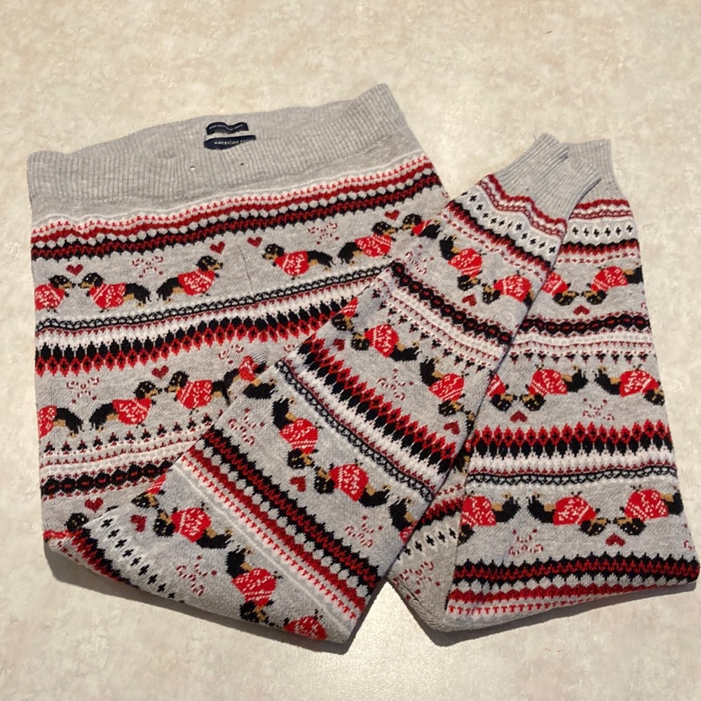 AE Christmas dachshund lounge pants